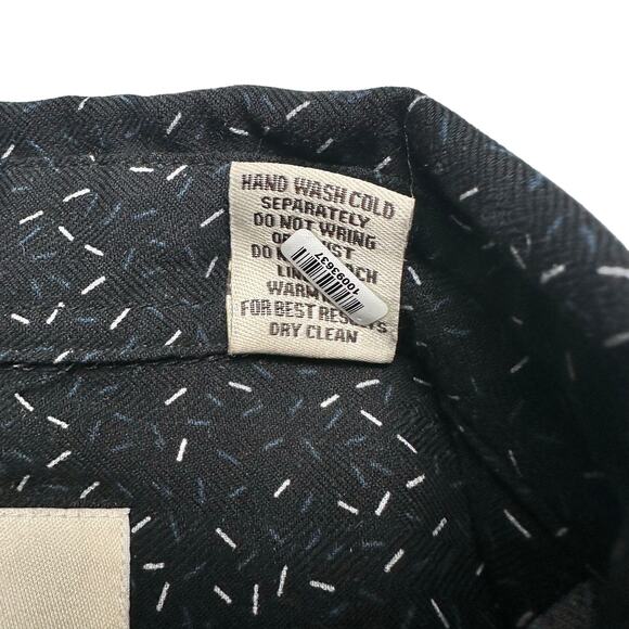 Vintage Silk | Men | Dark Sprinkle Confetti Relaxed Button Up Shirt | Large - Picture 8 of 10